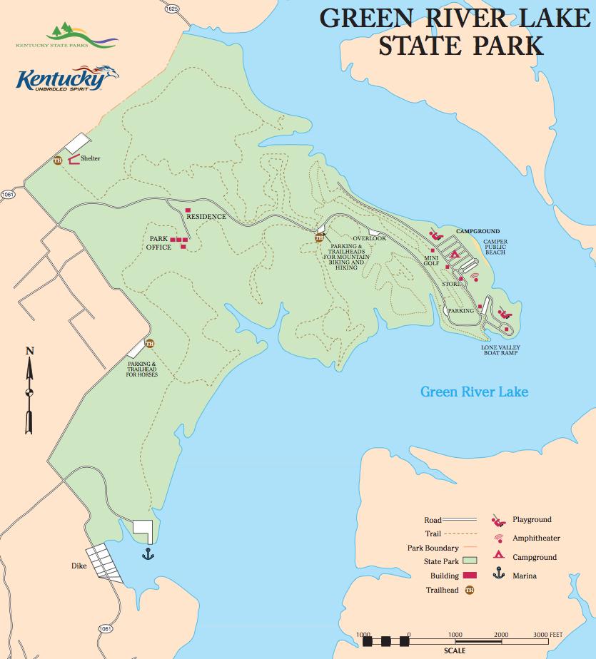 Map - Green River Lake State Park Green River Trail (from Cville Sports Complex)