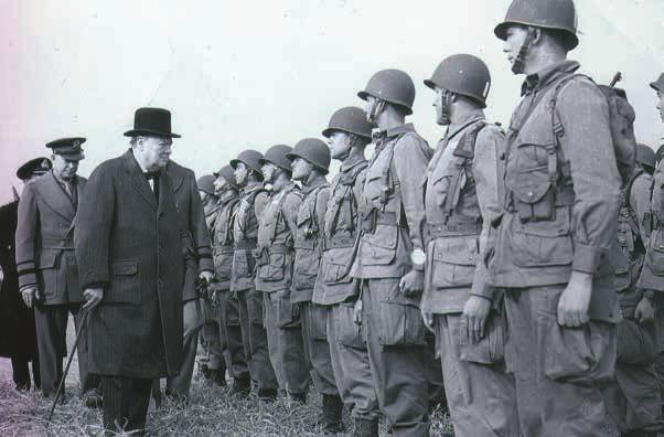 ITINERARY OPTIONAL PRE-TOUR EXTENSION 101ST AIRBORNE AT HITLER'S EAGLE'S NEST WINSTON CHURCHILL WITH "IKE" BEHIND HIM, MEETS WITH AMERICAN TROOPS CHURCHILL'S LONDON Optional Two-Night