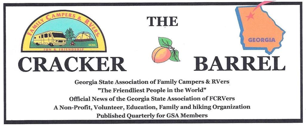 Note: Family Campers & RVers logos owned by Family Campers & RVers April - May - June 2017 www.gsafcrv.org FCRV SOUTHEAST REGIONAL CAMPOUT FORT CHISWELL RV PARK 312 FT.