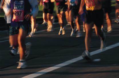 Marathon Footrace that is 26 miles, 385 yards long Greeks