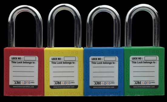 KRM LOTO SAFETY PADLOCK ---"seamless" lock structure durability- Key system: DIFFER KEY, ALIKE KEY, MASTER & DIFFER KEY.
