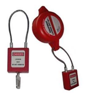 ABS PADLOCK WITH INSULATED STEEL FINISH CABLE A Padlock is a detachable lock passed by an opening with U Shaped shackle used to protect against unauthorized or unwanted stealing.