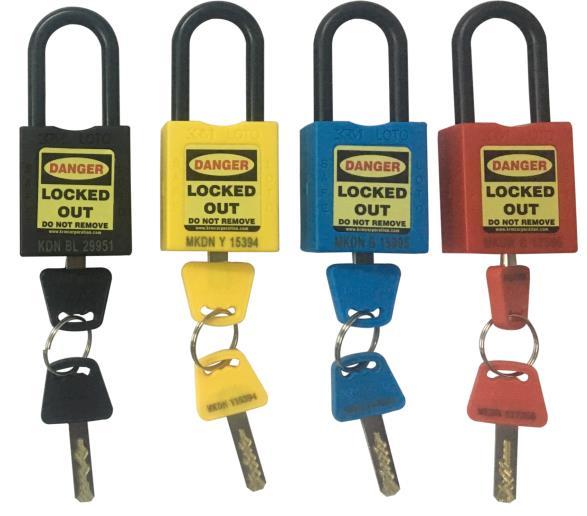 OSHA SAFETY LOCK TAG PADLOCK NYLON Padlock Is a detachable Lock Passed By An Opening With U-shaped Shackle Used To Protect Against Unauthorized Or Unwanted Stealing.