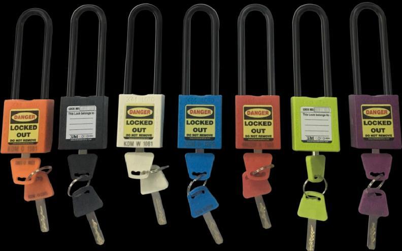 OSHA SAFETY LOCK TAG PADLOCK NYLON LONG Padlock Is a detachable Lock Passed By An Opening With U-shaped Shackle Used To Protect Against Unauthorized Or Unwanted Stealing.
