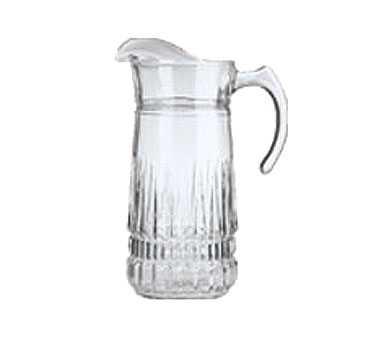 09549 Pitcher, 64 oz., 11-1/4"H, with ice lip, glass, Arcoroc, Imperator, Luminarc Priced Each - Sold by Case of 6 22 6 ea GLASS PITCHER $14.00 $84.00 Cardinal Model No. 52349 Serving Pitcher, 44 oz.