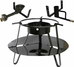 16 Heavy Duty Welded Outdoor Cooker, 60,000 BTU Cast Burner Attachment and a