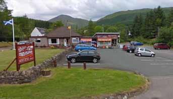 Driving through Tyndrum with The Green