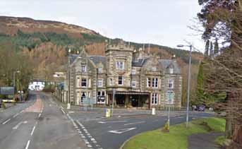 The prominent Tarbet Hotel on Old Military