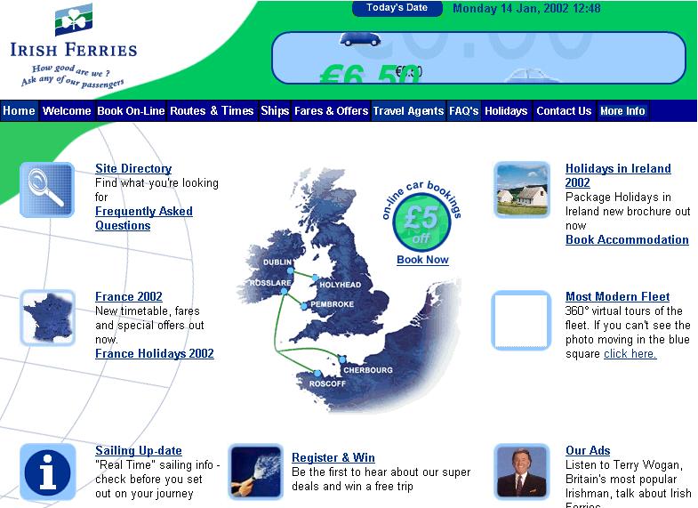 Irish Ferries - Distribution Car Booking Report 2006 All Markets Half Year Share Half Year 2006 2005 %