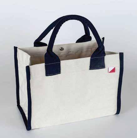 00 3800 Navy 3809 Natural This is a smaller tote, with rolled