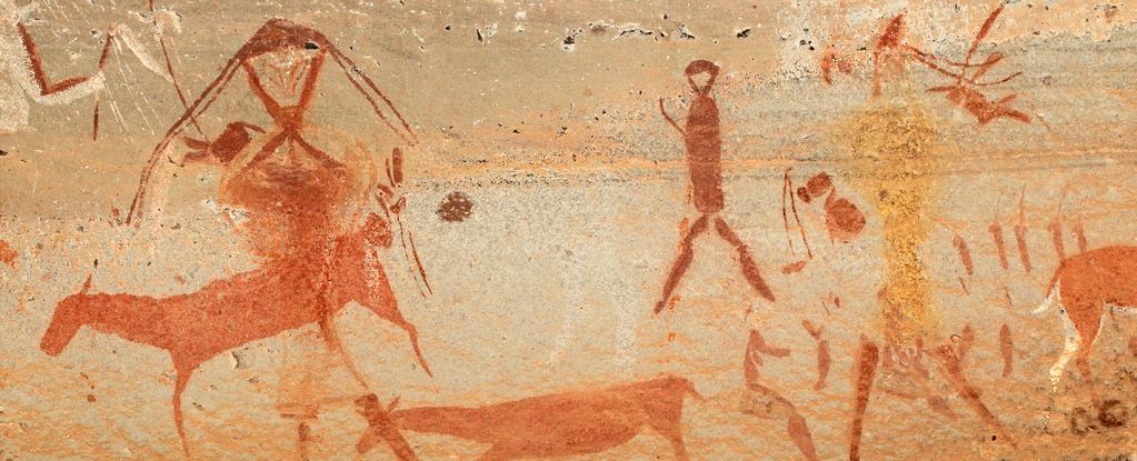 TOUR DETAILS Bushmen (san) rock painting of humans and antelopes, Drakensberg mountains Tour Cost (per person): C$9495 Single Supplement: TBA We would be happy to try to match you with a suitable