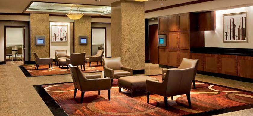 WEST LOUNGE AREA EXECUTIVE BOARDROOM Executive Conference Room METROPOLITAN BALLROOM At a Glance LARGE MEETING SPACES Collaborate and innovate in one of our 43 expansive meeting spaces, where