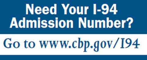 If a traveler needs a copy of their I-94 (record of admission) for verification of alien registration, immigration status or employment authorization, it can be obtained from. www.cbp.gov/i94.