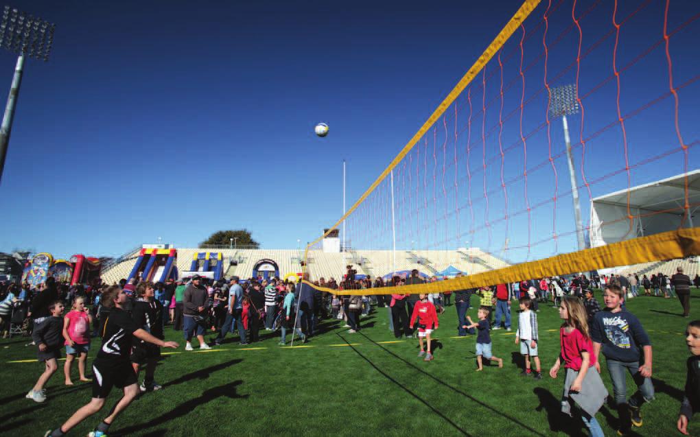42 Annual Report 2012 Temporary sports stadium $5 million (loan) Playing and watching sport is an important part of the social, recreational and cultural life of many Cantabrians, and their ability