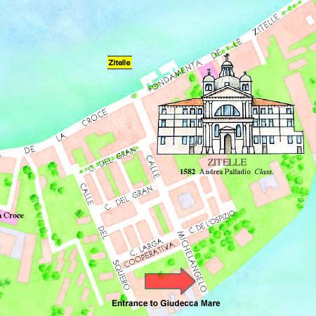 Directions to the apartment Nearest vaporetto stop: Zitelle Water taxi stop: Boat dock at Giudecca Mare, Calle Michelangelo, Giudecca From Marco Polo airport You can either: take the road bus from