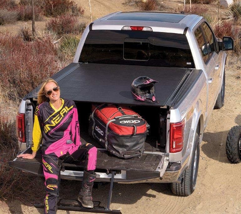 cover securely the entire length of the truck bed when latched.