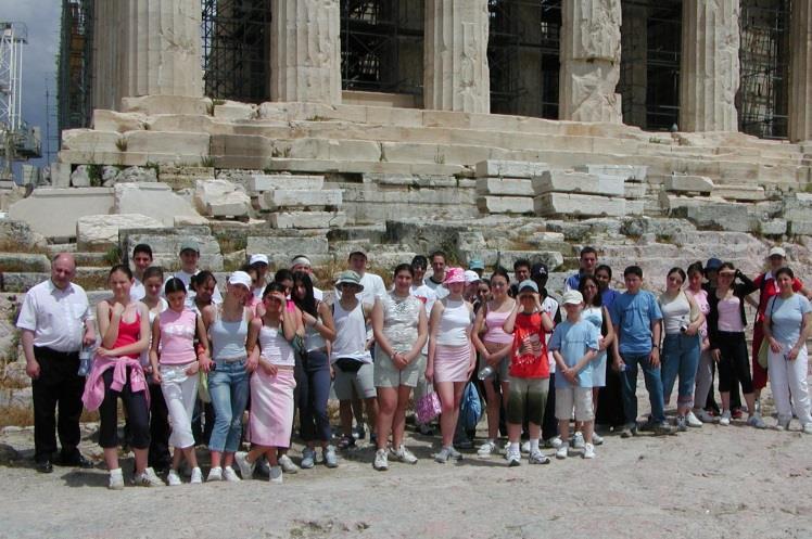 (I used to take British coach groups on guided tours of Greece in my younger days). From a previous trip to Greece (At the Parthenon.