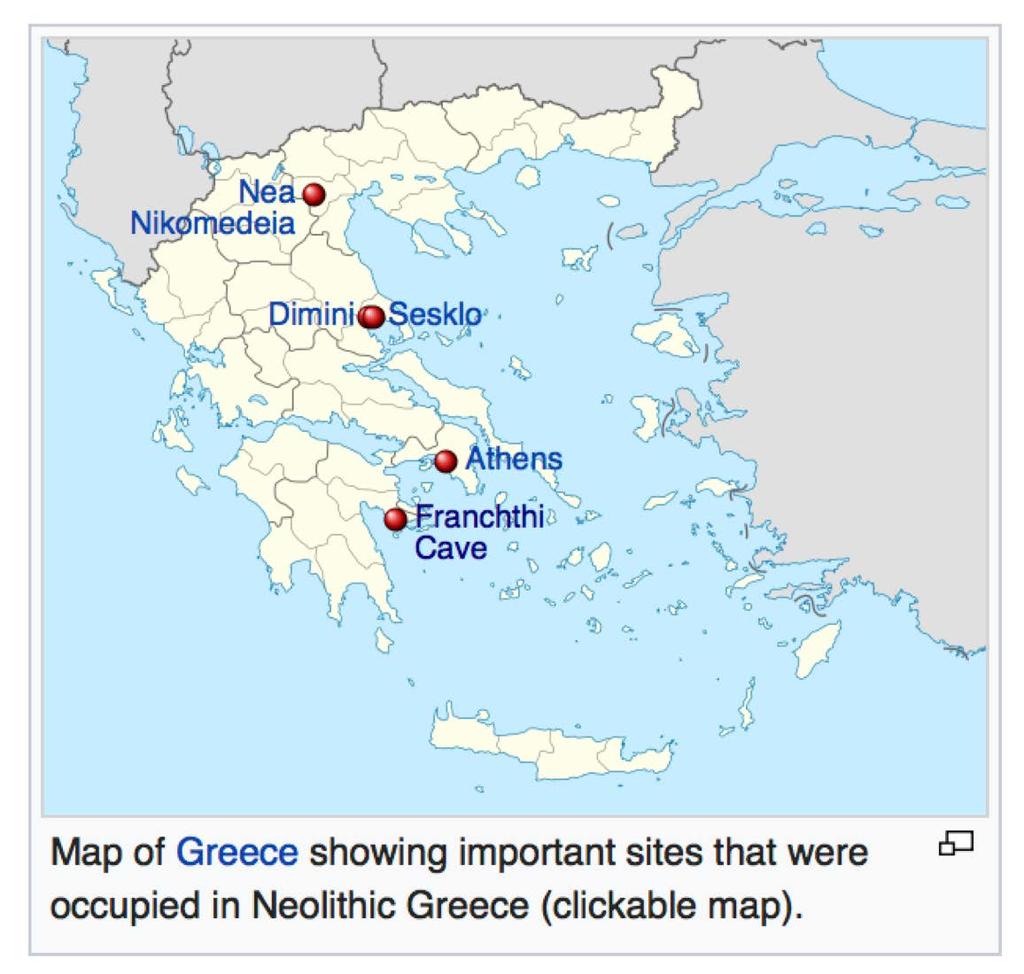 Greek peninsula Franchti Cave: 38,000 3,000 BCE Hunter