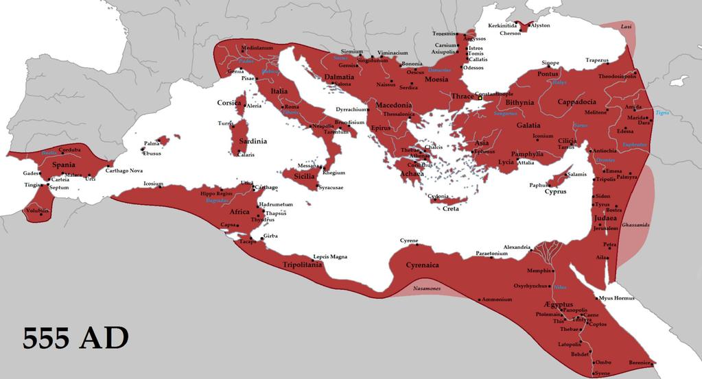 Byzantine Empire: 324-1453 AD The Empire at its greatest