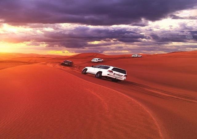 enjoy the excitement of traveling over the sand dunes.