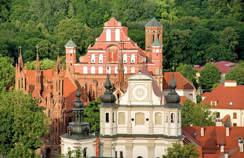 DAY 6 (MONDAY): VILNIUS-KLAIPEDA 7 km 317 km Tour outline: the sightseeing tour includes a panoramic tour of the city, a walking tour of the Old Town, visits to Vilnius Cathedral, Gediminas Tower,