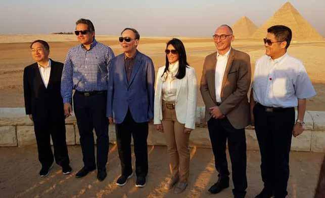 26 October: The tour of the Minister of Antiquities, accompanied by 30 ambassadors and cultural attachés from 17 foreign and Arab countries to