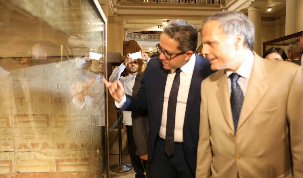 temporary exhibition entitled: «A Monkey for Four Dinars», at Aswan National Museum. The exhibition shows collection of ostraca.