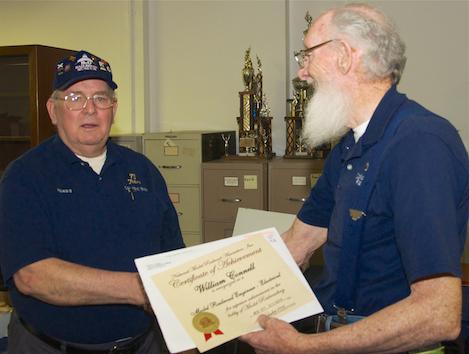 One AP Certificate was presented at the March Division 6 Meeting at the Columbus Model Railroad Club. It was for Model Railroad Engineer-Electrical awarded to Bill Connell.