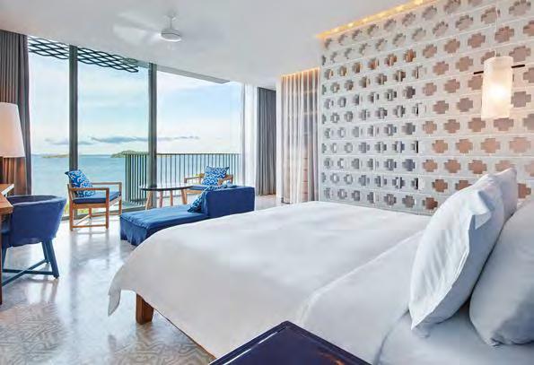 Verandah Room Bay Suite Verandah Suite Accommodation 12 Bay Rooms (45sq m / 484sq ft): The twelve Bay Rooms maximise natural light, which floods in from the Andaman Sea or from the Cape s