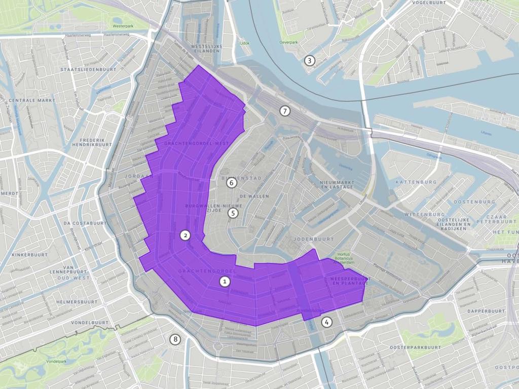 Orientation in Amsterdam UNESCO World Heritage zones Core zone Buffer zone Conference venues 1.