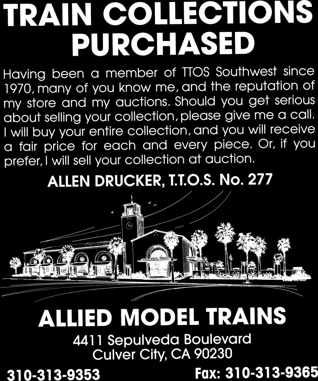 Like I said before, when the club disposes your trains, they re going back into our hobby and to the people who love them.