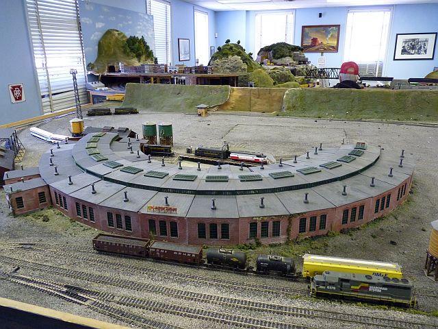 This is a very small close replica of the Roundhouse as it would have been on the site when the