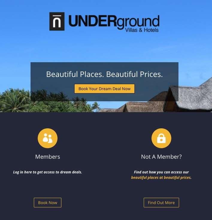 NDERground DEALS DIRECT : Adding Value To Your Group FEATRES No pfront Cost (not $100,000 to $500,000) No Cost to Employees,
