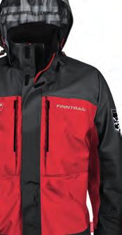 JACKETS FINNTRAIL SHOOTER 6430 This cross-functional jacket provides a high degree of water and mud protection.