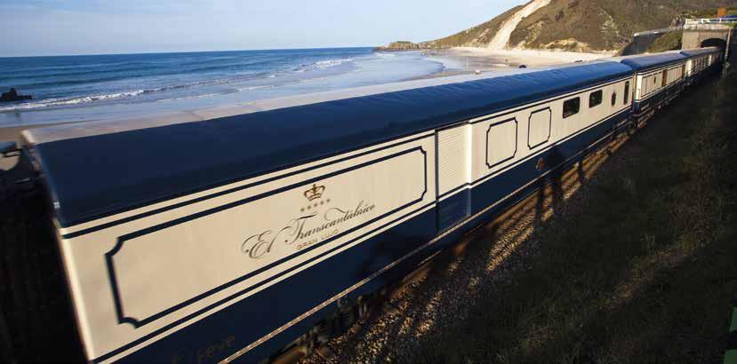 The whole train is designed to offer the maximum comfort in an environment of astonishing beauty that was created to enjoy the pleasure of travelling.