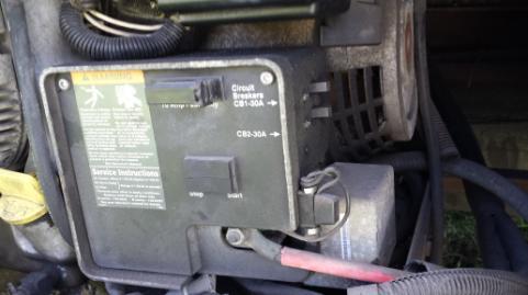 There is also 2 master circuit switches located directly on the generator to the right side of the unit.