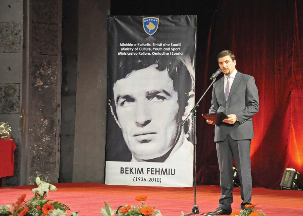 Bekim Fehmiu and Faruk Begolli - icons of Kosovar cinematography At a solemn ceremony at the National Theatre held on Saturday evening, the Ministry of Culture, Youth and Sports awarded
