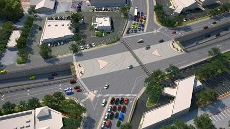 Rio Road Intersection Rendering of Route 29 / Rio Road grade-separated intersection Purpose Grade separation will move traffic more efficiently through one of the most congested intersections on the