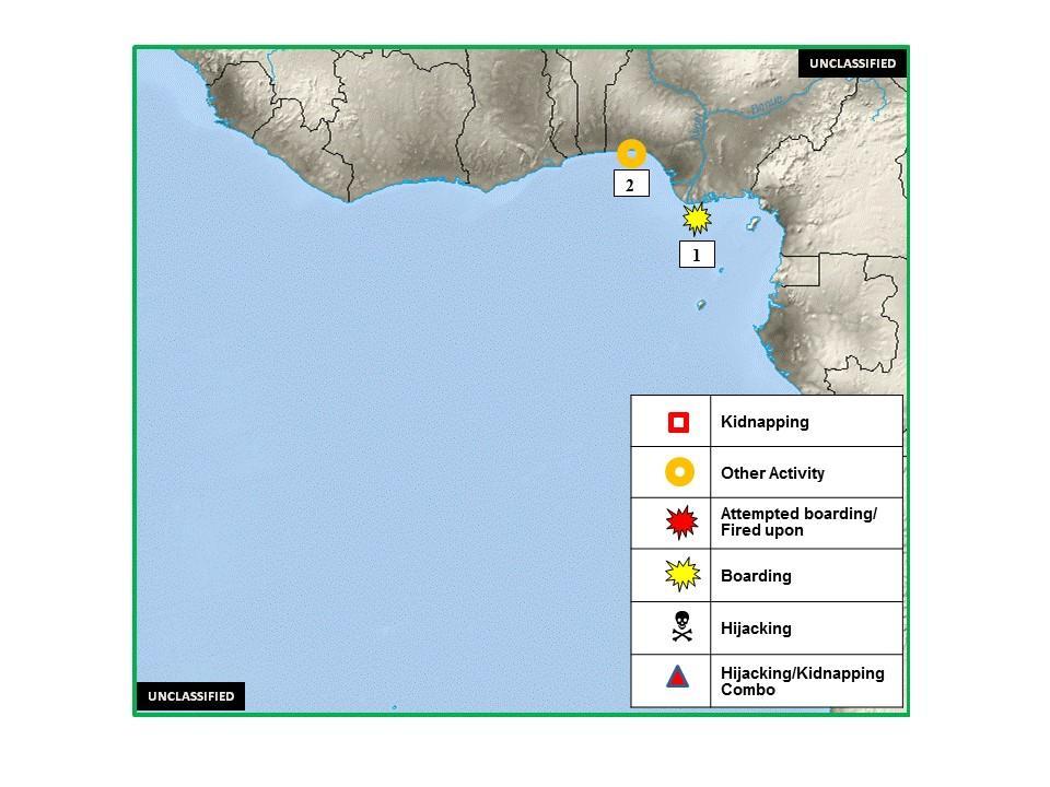 F. (U) WEST AFRICA: Figure 3. West Africa Piracy and Maritime Crime 1. (U) NIGERIA: On 4 December, the offshore supply vessel SAAVEDRA TIDE was attacked near position 03:08N 006:20E, 22.