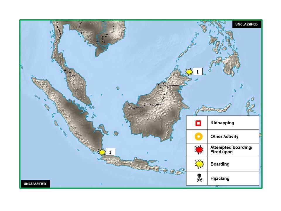 I. (U) EAST ASIA - SOUTHEAST ASIA - INDIAN SUBCONTINENT: Figure 4. East Asia - Southeast Asia - Indian Subcontinent Piracy and Maritime Crime 1.