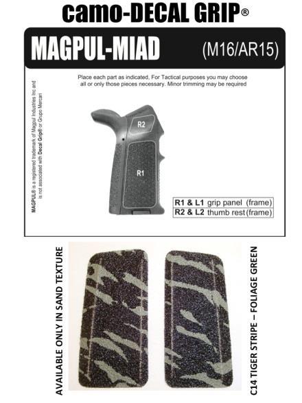camotm MAGPUL MIAD GRIP # MIADS-C12 SAND TIGERSTRIPE / OD