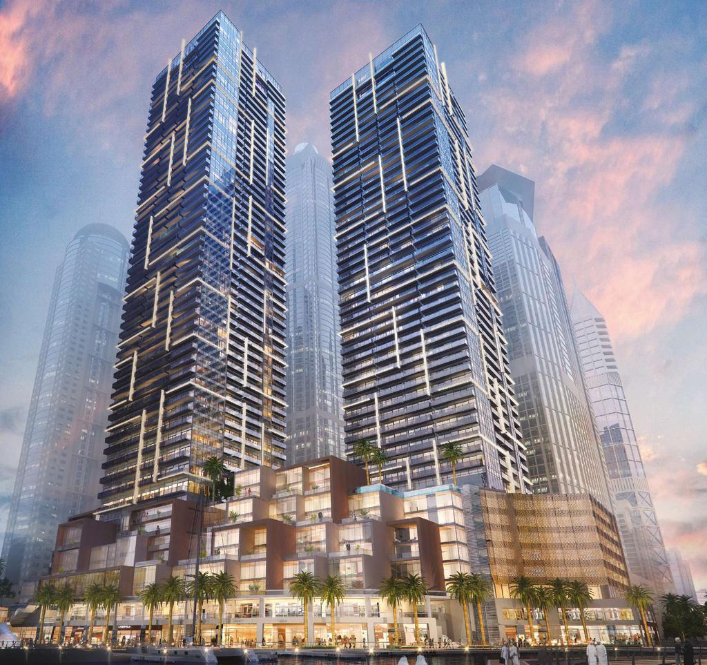 INTRODUCING THE RESIDENCES AT MARINA GATE Marking the northern entrance to the towering Dubai Marina community, The Residences at Marina Gate is a triumvirate of residential towers at the original