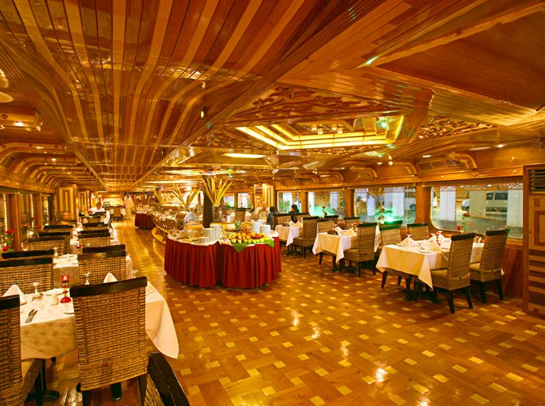 DHOW CRUISE DINNER Luxury Dinner in 5 Star Wooden Boat Upper Deck -