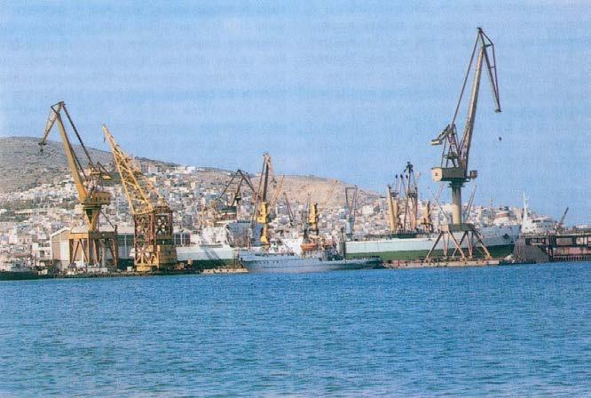Corporate mergers in the mid- 1990s formed the Neorion Group of Companies, which includes the shipyards in Syros and Eleusis After 150 years, the Shipyard still operates today A defining