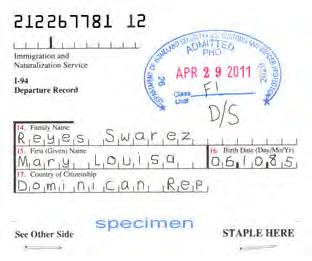 Things to Keep in Mind STATUS DOCUMENT I-94 Card is evidence of status and legal