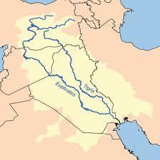 TIGRIS AND EUPHRATES RIVERS Known historically as the Fertile Crescent These two waterways begin in Turkey and go