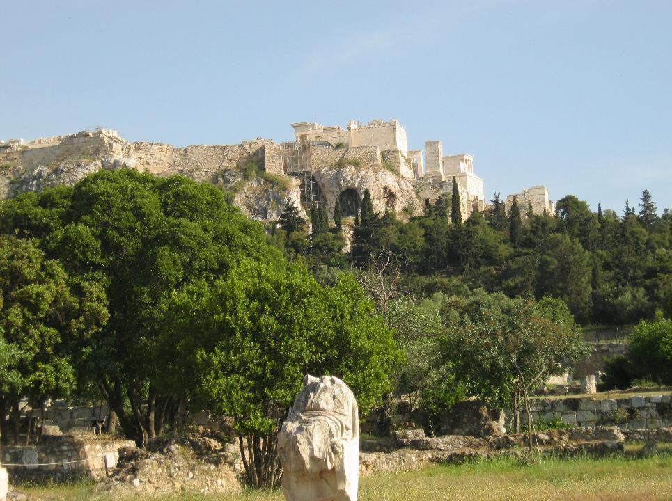The Acropolis, Athens from the Agora Day 5 : 01 September 2018 Morning visit to the Acropolis and Mars Hill, where Paul addressed the meeting of