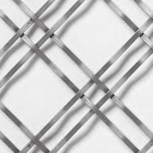 Double crimped, 1/1" x 1/8" flat wire with a combination of 1/2" and 1-1/2" mesh openings. Custom Products Fall 2017.19