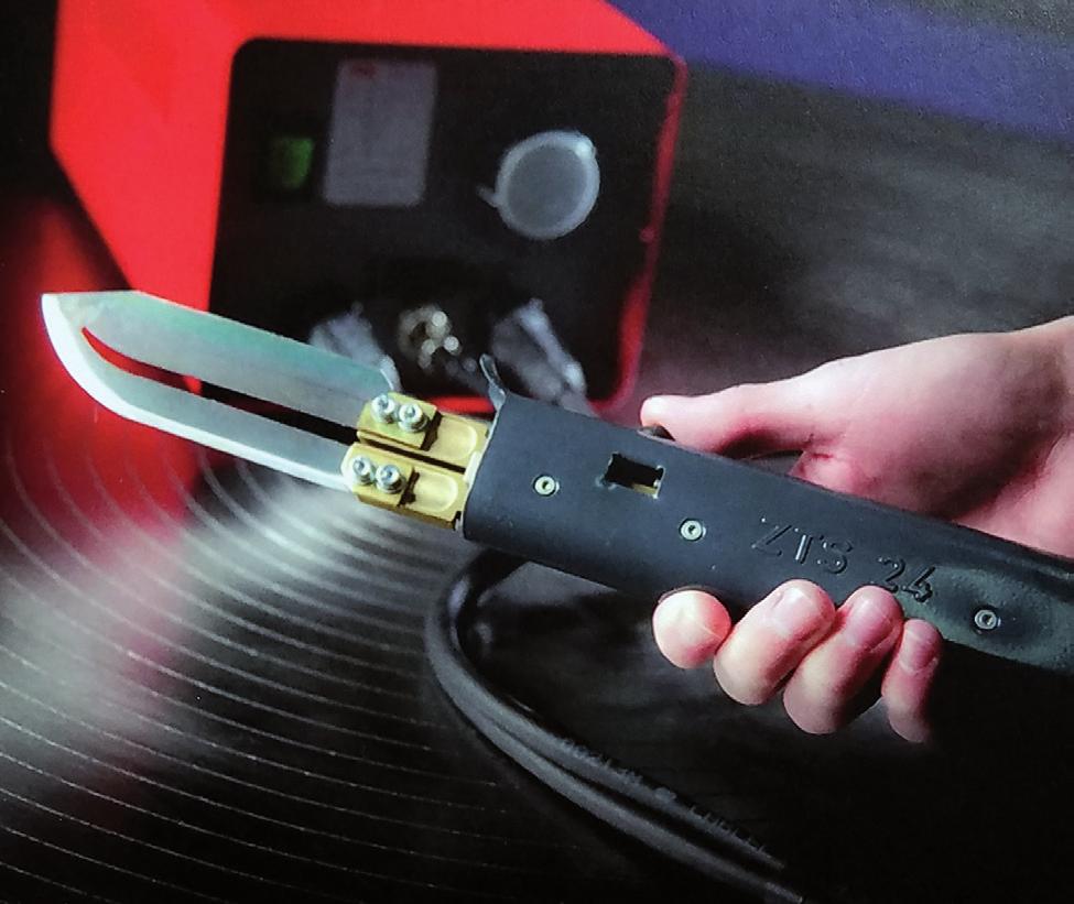 Zetz-24 Thermocutter For Industrial Cutting Applications Features an electrically heated blade for cutting thermoplastics easily and effortlessly Heats up instantly Designed for continuous heavy-duty