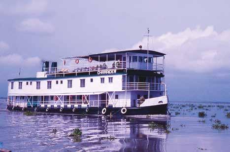 Twin Cabin RV CHARAIDEW For our voyages along the Brahmaputra we have chartered the delightful RV Charaidew from our associates, the Assam Bengal Navigation company.